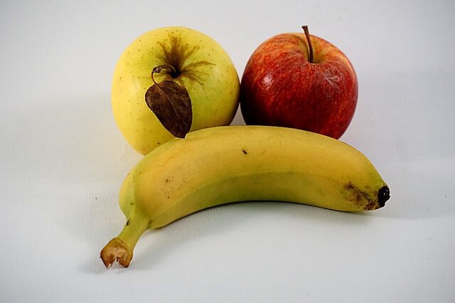 Apple y bananas contra el ácido del estómago