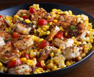 Spicy Shrimp and Corn Salad with Lime Vinaigrette