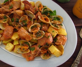 Portuguese pork with clams | Food From Portugal