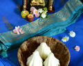 Modhagam -  மோதகம் - Moong dal stuffed rice dumplings - Vinayagar Chathurthi special