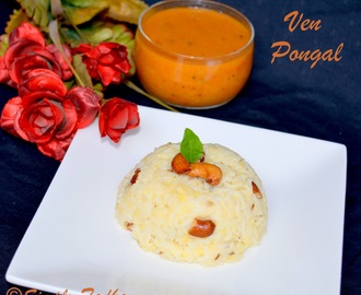 Ven Pongal / Khara Pongal - Breakfast Recipe