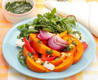 Roasted Pumpkin and Feta Baharat Salad