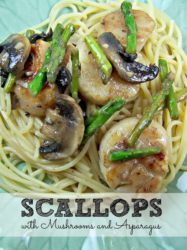 Scallops with Mushrooms and Asparagus
