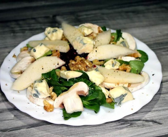Bunter Salat mit Birne