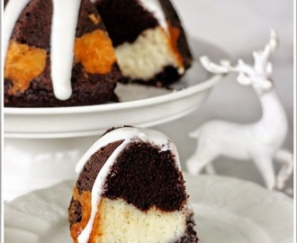 Čokoládová bábovka s kokosovou cheesecake plnkou