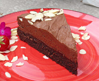 Brownie and Dark Chocolate Mousse Cake