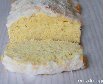 Kókuszos süti citromos mázzal – cukormentes