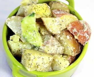 Creamy Dill Cucumber and Potato Salad - 52 Church PotLuck Side Dishes