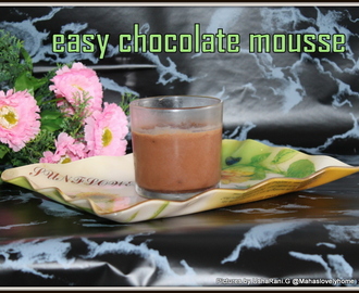 Quick and easy chocolate mousse | Simple chocolate mousse with 5 ingredients | chocolate desserts | simple desserts in 10 minutes | kids favorite desserts