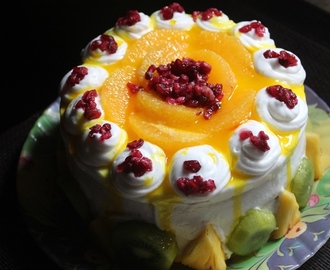 Fresh Fruit Cake Recipe - Fruit Pastry Recipe