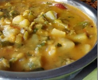 Lauki Spinach Curry