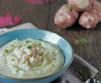 Comfort Soup: crema di topinambur e patate - Ricetta light