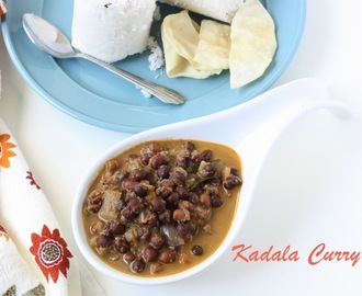 Kadala Curry | Kerala Kadala Curry | Black Chana Masala with coconut