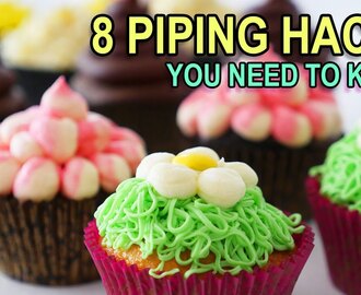 8 PIPING BAG HACKS YOU NEED TO KNOW Ann Reardon baking hacks