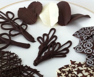 how to make chocolate garnishes decorations tutorial PART 2 how to cook that ann reardon