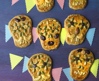 Day of the Dead Amaranth Skull Cookies