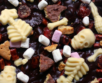 New and Improved Spooky Rocky Road Bars