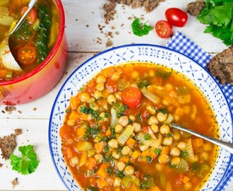 Italian Vegan Garbanzo Bean Soup
