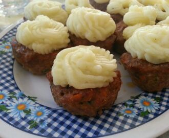 Meatloaf cupcakes a la catalana