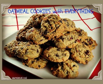 Oatmeal cookies with Everything