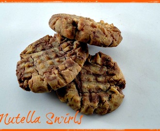 Peanut Butter Nutella Swirl Cookies