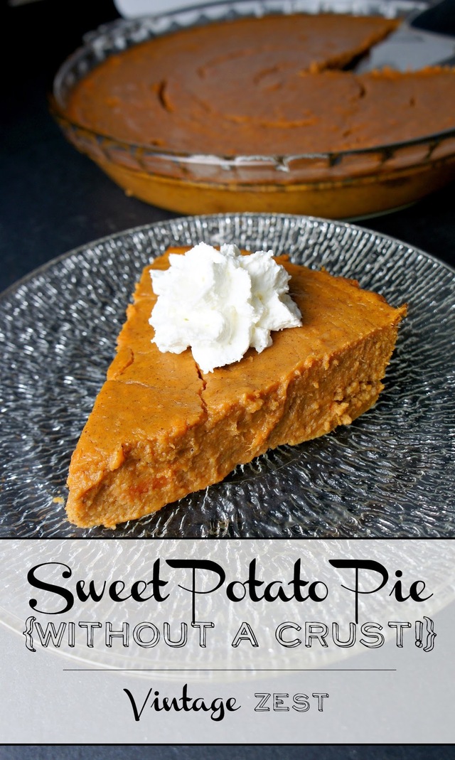 Easy Sweet Potato Pie (without a crust!)