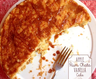 RECIPE: Apple RumChata Vanilla Cake (using Gluten Free Bob's Red Mill Vanilla Cake Mix)