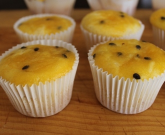Banana Muffins with Passionfruit Butter!  Gluten Free! Big Batch Recipe!