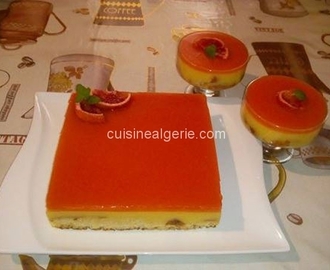 Gâteau miroir à l’orange sanguine
