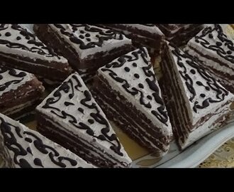 Gâteau triangle au chocolat  / حلويات فرنسية على شكل مثلاث بالشوكولا