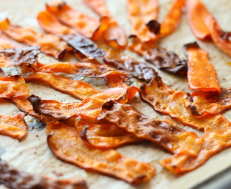 Morotsbacon helt Vegansk Salt och Knaprig motsvarighet till Bacon