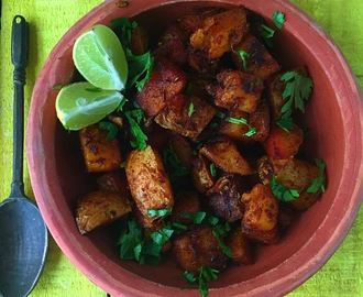 Achari Aloo | How to make Achari Aloo | Spicy Potato Roast Recipe | Gluten Free and Vegan