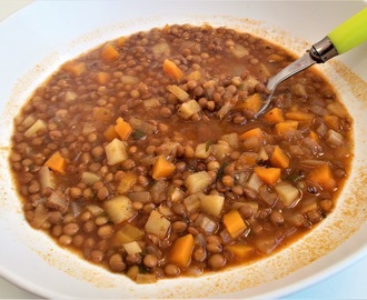 Φακές με Καρότο και Πατάτα Greek Lentil Soup with Carrots and Potatoes