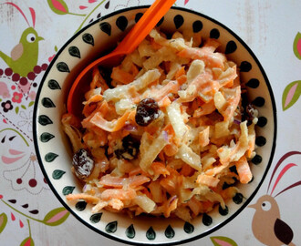 Coleslaw de choux rave et carottes