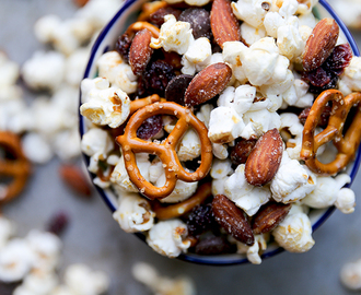 Salty, Sweet and Smoky Popcorn Snack Mix