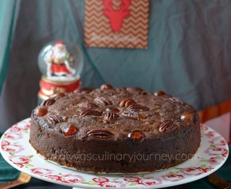 Fruit Cake with Rum | Rum soaked Christmas fruit cake