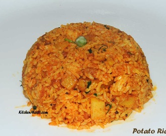 Potato Rice Recipe ( Aloo Rice Masala )