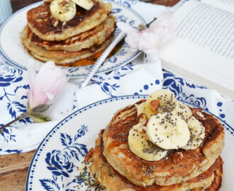 Gesundes Frühstückchen mit ediths! Bananen-Kokos-Pancakes mit Ahornsirup