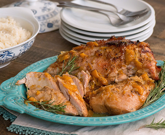 Rosemary Turkey with Peach Chipotle Glaze