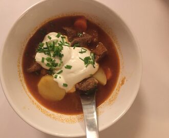 Forslag til aftensmad – Ungarsk gullasch suppe