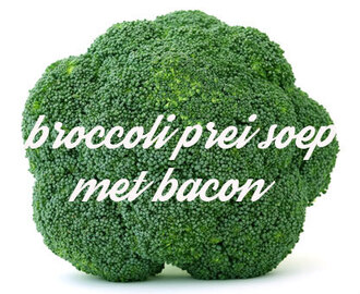 Broccoli prei soep met bacon