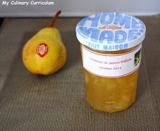Confiture de poires à la vanille (Pear jam)