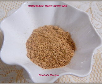 HOMEMADE CAKE SPICE MIX
