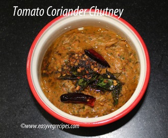 Tomato Green Chillies Chutney Recipe -- How to make Tomato Green Chillies Chutney Recipe