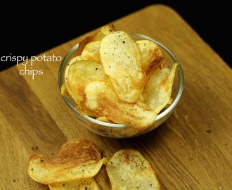 potato chips recipe | homemade potato chips | potato wafers recipe