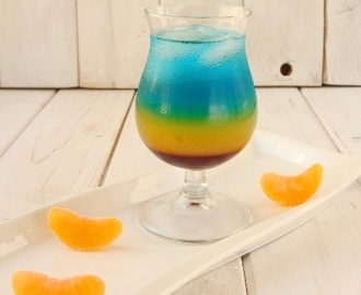 Drink "Mandarynkowy Raj" z Blue Curacao
