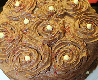Chocolate Chiffon Cake With Mocha Filling