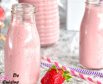 recette de yaourt à boire aux fraises