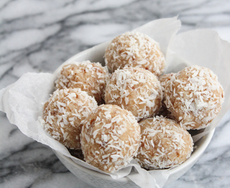 Coconut Date Paleo Snowball Cookies –  guest post from Sarah of A Saucy Kitchen