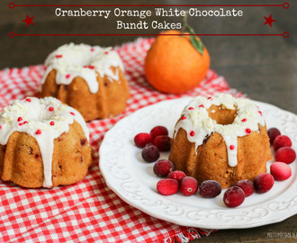 Cranberry-Orange White Chocolate Bundt Cakes